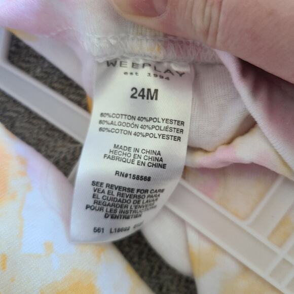 Weeplay 3 piece layette set queen tie dye in Size 24 months - Picture 7 of 8